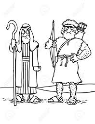 In this story children will learn that everyone in jacob s family sinned but god is still able to redeem their story. Coloring Page Of Jacob And Esau Stock Photo Picture And Royalty Free Image Image 125684754