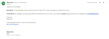 I just use my email account to send my assignment our teachers especially during. 15 Best Out Of Office Message Examples To Inspire You Tips
