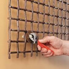 Turn A Metal Grate Into A Pot Rack Pot Rack Pot Rack Hanging Hanging Pans