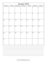 They are ideal for use as a spreadsheet calendar planner. January 2022 Editable Calendar With Notes