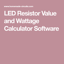Led Resistor Calculator Hlektronika