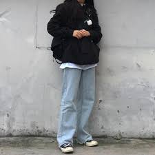 When it comes to korean denim, it's no doubt the 2010's were the decade of the skinny jean. Latest Korean Fashion Outfits Koreanfashionoutfits Baggy Clothes Fashion Inspo Outfits Korean Fashion