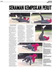 Apa sih gerakan senam dan olahraga terbaik untuk mengecilkan perut buncit? Senaman Kempiskan Perut Klik