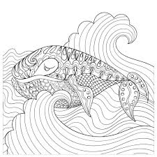 Check spelling or type a new query. Hand Drawn Whale In The Waves Coloring Page Kidspressmagazine Com