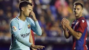 30 000 ₽ стартовый бонус. Laliga Levante 5 4 Barcelona Coutinho Barcelona Wanted To Finish The Season Unbeaten We Re Not Feeling Good Marca In English