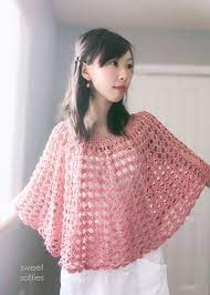 Knit patterns free knitting knitting scarves. Rose Finch Capelet A Vintage Lace Poncho Free Crochet Pattern Sweet Softies Amigurumi And Crochet