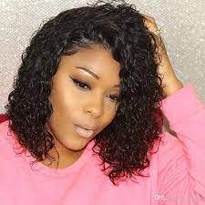 360 Full Lace Human Hair Wigs Color Curly Brazilian Virgin Gueless Short Curly Bob Lace Frontal Wigs 4x4 Closure Pre Plucked For Women From Qdshw 40 41 Dhga Wavy Bob Hairstyles