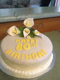 Birthday Cake For Mother In Law 80th Birthday Cake I Made For My Mother In Law With Lily S Which I Made Using Sugar Gum Paste 80 Birthday Cake Cake Fondant Decorations