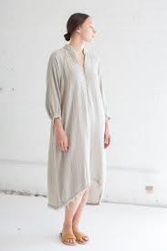 Black Crane Double Gauze Dress In Sand Oroboro Store Brooklyn New York Dresses Gauze Dress Black Crane Dress