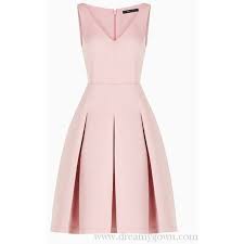 Bcbg Tilldan Pleated Pink V Neck Cocktail Dress Short 199 Liked On Polyvore Featuring Dresses Pink V Neck Dress Pink Pleated Dress Bcbgmaxazria Short D