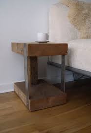 Reclaimed Wood Side Table Metal Side Table Rustic End Table Rustic Side Table Industrial End Table Farmhouse End Table Cube Table Modern Wood Furniture Barnwood Furniture Rustic End Tables