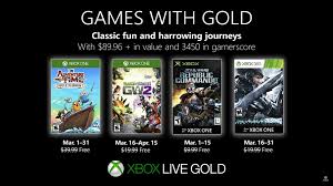 Es cierto que es una remasterización de un clásico que fue exclusivo de xbox 360, pero sin duda está entre los mejores videojuegos de nintendo switch de lo que va de 2019. Anunciados Los Juegos Del Gold Que Llegaran En Marzo 2019 A Xbox