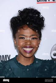 Jerrika Hinton attending the "Grey's Anatomy" 200th Episode Celebration  held at The Colony, in Los Angeles, California Stock Photo