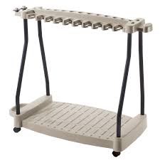 4.2 out of 5 stars. Suncast Lawn And Garden Tool Storage Rack With Wheels For 30 Tools Light Taupe Walmart Com Walmart Com