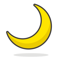 'selamat hari raya aidilfitri' in arabic caligraphy vector in half moon shape. Gambar Bulan Sabit Png Gambar Viral Hd