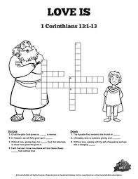 1 Corinthians 13 Love Is Sunday School Crossword Puzzles This 1 Corinthians 13 Crosswo Sunday School Crossword Bible Stories For Kids Sunday School Valentines