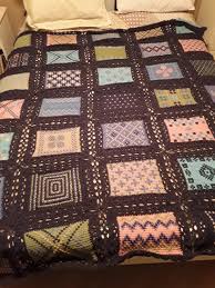 The items are produced by jack dempsey, dimensions, bucilla and others priced from $9.59 to $63.99. It Took Some Time But I Finished My Tunisian Crochet Cross Stitch Blanket Https Www Patronesgratisdetejido Com 2015 05 Patrones De Manta Afgana Tejida En Dos Html The Squares Were Joined With The Irish Lace Join Crochet