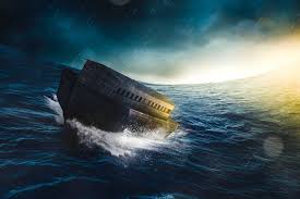 Noah's Ark in the Storm - Biblical Vessel Amidst Turbulent Waters ...