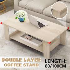4.6 out of 5 stars. 80 100cm Modern Wooden Coffee Table Rectangle Living Room Furniture Display Storage Shelf Tea Wood Coffee Table Hot Offer 01bfc Goteborgsaventyrscenter