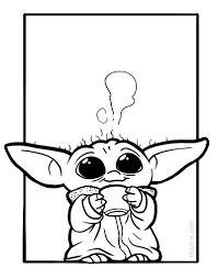 Star Wars Baby Yoda Coloring Page Ausmalbild Fur Kinder For Kids Nerds Download For Free On Www Ill Bilder Selber Malen Pikachu Zeichnung Selber Malen