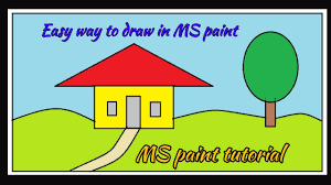 Drawing for kids to paint at getdrawings from ms paint coloring pages , source:getdrawings.com 35 best yo gabba gabba colouring pages. House Drawing How To Draw House In Ms Paint Ms Paint Tutorial Easy Ms Paint Drawing Youtube