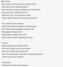Puisi tentang perpisahan sekolah kelas 6. Puisi Perpisahan Sekolah Dasar Kelas 6 Kt Puisi