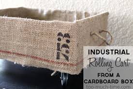 Cardboard Box Into An Industrial Crate Cardboard Box Fabric Storage Boxes Cardboard