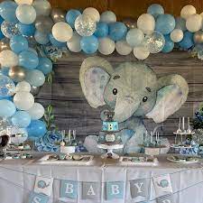The possibilities are endless when it comes to baby shower décor. Tulsie S Sweets On Instagram Elephant Themed Baby Shower Chocolate Covered Oreos Tulsiesweets Baby Shower Balloons Floral Baby Shower Baby Shower