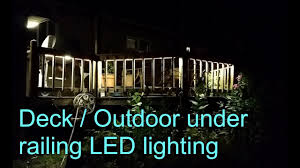 Install recessed lights on your stairs so your family and friends can navigate them after dark or light up the entire deck by accenting your posts with decorative post cap lights. Installing Diy Deck Railing Led Lights Youtube