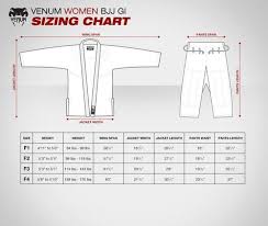 venum gi sizing chart jiu jitsu gi jiu jitsu brazilian