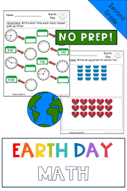 Earth Day Math For Second Grade In 2020 Math Worksheets Common Core Aligned Kindergarten Math Worksheets