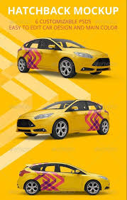 45 Car Mockup Psd For Cars Branding Wrapping Car Mockup Branding
