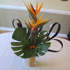 A New York Newport Wedding Blog March 2011 Tropical Flower Arrangements Bird Of Paradise Wedding Tropical Floral Arrangements