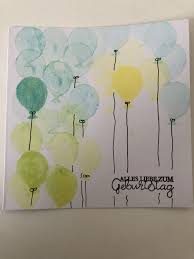 Einfache Geburtstagskarte Mit Kartoffeldruck Geschenke Basteln Mit Kindern Geburtstagskarte Diy Basteln