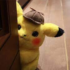 28cm Detective Pikachu Pokemon Plush Toy Video Game Plush Etsy Binatang Lucu Binatang Kartun
