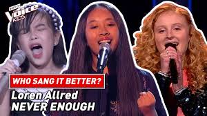 We did not find results for: Who Sang Loren Allred S Never Enough The Best The Voice Kids Youtube