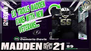 Ea Trolls Madden 21 Fans With 90 Ovr Veterans But This Could Help Us Madden 21 Tips Tricks Youtube