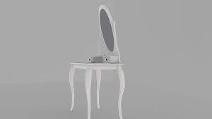 Hemnes meuble à miroir 2 portes teinture noir brun ikea. Ikea Hemnes Coiffeuse Avec Miroir Blanc Modele 3d 25 Unknown Max Free3d