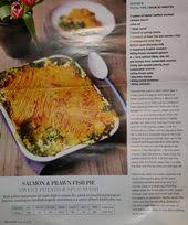 Salmon And Prawn Fish Pie Sweet Potato And Spud Mash Jamie Oliver Prawn Fish Fish Pie Fish Dinner