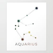 Aquarius Star Constellation Zodiac Sign Artwork Design Of The Zodiac Symbol Aquarius With Aquarius Constellation Tattoo Aquarius Tattoo Star Constellations