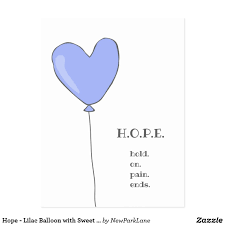 Hope Lilac Balloon With Sweet Motivational Quote Postcard Zazzle Com Balloon Quotes Lilac Balloons Sweet Quotes