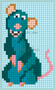 Personnage Disney Ratatouille Minecraft Pixel Art Pixel Art Templates Pixel Art