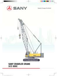 Sany Scc800c Cranepedia