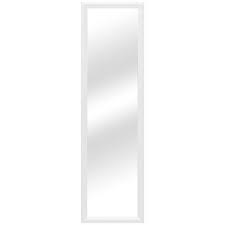 How to hang a mirror. Large Rectangle White Casual Mirror 50 25 In H X 14 375 In W 72924 The Home Depot