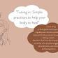 Tuning In: Simple practices to help your body to heal event image