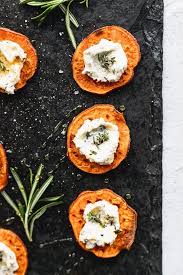 Sweet Potato Goat Cheese Bites Cheese Bites Goat Cheese Appetizer Appetizer Bites