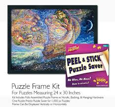 Puzzles as small as 26.6 inches x 19 inches and as large as 27.6 inches x 20 inches. Jigsaw Puzzle Frame Kit Made To Display Puzzles Measuring 27x20 Inches 69 99 Picclick