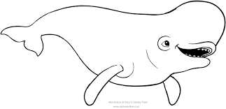Beluga whale drawing coloring pages are a fun way for kids of all ages to develop creativity, focus, motor skills and color recognition. Bailey Beluga Finding Dory Coloring Pages