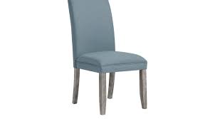 Tulip Blue Side Chair With Gray Legs Upholstered Contemporary