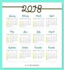 2018 Calendar Design Featuring A Quick View Of The Year With Every Month Designed In A Simple Style With Calligrap Calendar Design Calendar Wallpaper Calendar